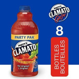 Mott's Clamato The Original, Caesar Cocktail Mix, 2.54 L Bottle, Pack of 8