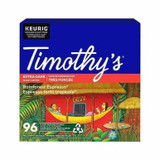 Timothy's World Coffee Rainforest Espresso K-Cup Pods - 96 Pods (4x24 Pack)
