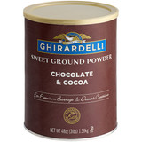 Ghirardelli 3 lb. Sweet Ground Chocolate & Cocoa Powder -6/CASE