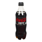 Coca Cola Coca Cola Zero Soft Drink, Polyethylene | 500ML/Unit, 24 Units/Case