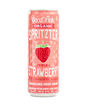 GoodDrink Strawberry Spritzer Soft Drink, Can | 355ML/Unit, 12 Units/Case