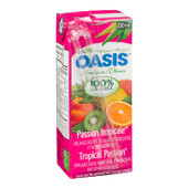 Oasis Tropical Passion Juice, 100 Percent, Tetra | 200ML/Unit, 30 Units/Case