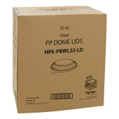 Hy Pax Plastic Dome Lids, For 32oz Polypropylene Kraft Bowl | 600UN/Unit, 1 Unit/Case