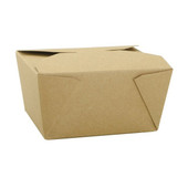 Gordon Choice Natural Paper Containers, 2.5X5.25X4.25In, Bioplus #1, Ecology Friendly | 50UN/Unit, 9 Units/Case