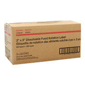 Gordon Choice 2 X 3In Dissolvable Food Rotation Labels, Bilingual | 250UN/Unit, 24 Units/Case