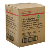 Gordon Choice .75In Green Round Day Spot Labels, Cold Temp, Bilingual, Friday | 2UN/Unit, 20 Units/Case