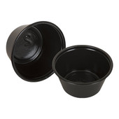 Gordon Choice 2oz Black Plastic Portion Cups | 200UN/Unit, 12 Units/Case