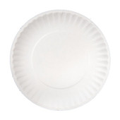 Kitchen Essentials 6In White Econo Paper Plates, Uncoated | 100UN/Unit, 10 Units/Case