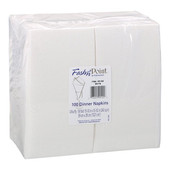 Hoffmaster Dinner Napkins, 15.5X15.5In, White, 1/8 Fold, 2Ply, Fashion Point | 100UN/Unit, 8 Units/Case