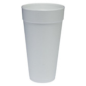 DART 24oz White Foam Cups | 500UN/Unit, 1 Unit/Case