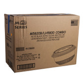 Anchor Packaging 16oz Black Plastic Bowls, With Clear Lid, Microwavable | 250UN/Unit, 1 Unit/Case