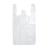 Gordon Choice White Plastic T-Shirt Bags, 11 X 6 X 20In | 1000UN/Unit, 1 Unit/Case