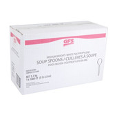 Gordon Choice White Polypropylene Plastic Soup Spoons, Medium Weight, Cutlery | 1000UN/Unit, 1 Unit/Case