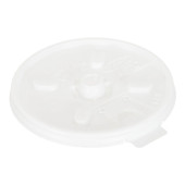 Gordon Choice White Plastic Flat Lids, For 8oz Cup, With Lift Lock | 100UN/Unit, 10 Units/Case