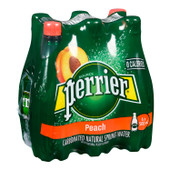 Perrier Peach Sparkling Water, Pet Bottles | 500ML/Unit, 24 Units/Case