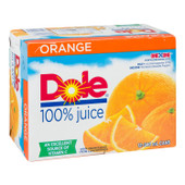 Dole Orange Juice, 100 Percent, Can | 340ML/Unit, 12 Units/Case