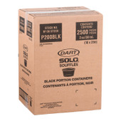 Solo 2oz Black Plastic Portion Cups | 250UN/Unit, 10 Units/Case