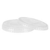 Solo Clear Plastic Flat Lids, For 2.5oz/3.5oz Portion Cup | 2500UN/Unit, 1 Unit/Case