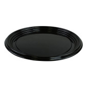 Sabert Round Plastic Platters, 12In Black | 36UN/Unit, 1 Unit/Case