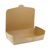 Onebox 55oz #2 Kraft Paper Boxes, 9X4.85X2In, Paperboard Smartlock Flap | 50UN/Unit, 2 Units/Case