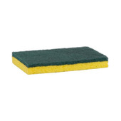 Array Green/Yellow Medium Duty Scour/Sponge Pads | 5UN/Unit, 8 Units/Case
