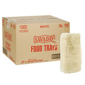 CKF Biodegradable Food Trays, Pulp Savaday #100 Paprus | 1000UN/Unit, 1 Unit/Case