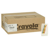 Crayola Assorted Crayons, Red, Yellow, & Blue, 3 Per Bag | 1UN/Unit, 360 Units/Case