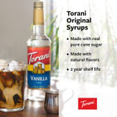 Torani Vanilla Bean Syrup, 25.4 Ounces With Pumps Bundle (Pack of 4)