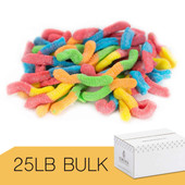 A2ZCHEF Gummy, Sugar Free Worms - 28 lb. Case 
