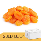 A2ZCHEF Dried Apricots - Bulk - 28 lb. Case 