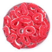 A2ZCHEF Gummy Cherry Rings - 25 lb. Case 