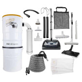 Rhino-Vac Electrical Central Vacuum Kit with Accessories - 756 Airwatts of Cleaning Excellence- Chicken Pieces