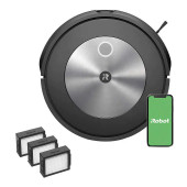 iRobot Roomba j7 Robot Vacuum with PrecisionVision Navigation and Bonus Filters - Effortless Pet-Friendly Cleaning- Chicken Pieces