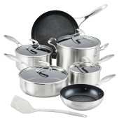 Circulon S Series Stainless Steel Cookware Set with Non-Stick Interior, 11-piece - Chicken Pieces