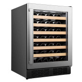 Hisense 54 Bottles Stainless Steel Wine Cooler with Reversible Door - Precision Wine Preservation- Chicken Pieces