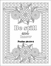 Chicken Pieces Bible Verse Digital Coloring Book 40 Pages 