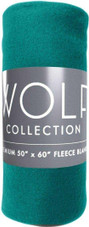  Wolf Classic Fleece Blankets - 50" x 60", Assorted Colors (24/Case) 