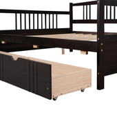 Chicken Pieces Full Size Daybed Wood Bed with Two Drawers | Space-Saving and Functional Design 