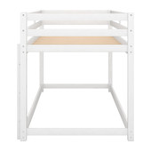 Chicken Pieces Twin over Twin Floor Bunk Bed with Ladder | Space-Saving and Sturdy Design 