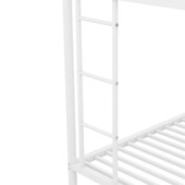 Chicken Pieces Twin over Full Bed with Trundle - Sturdy Steel Frame and Two-Side Ladders 