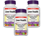 Webber Naturals Liver Health Capsules - 65-count, 3-Pack | Support for Optimal Liver Function- Chicken Pieces