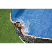 coleman Coleman 20' Power Steel Comfort Jet Oval 48" Deep Metal Frame Above Ground Pool 