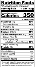 GATORADE Gatorade Whey Protein Bar | Peanut Butter Chocolate Flavor | 12 x 80g | 20g Protein for Athletic Recovery 