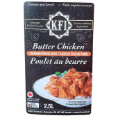 KFI Butter Chicken Premium Cooking Sauce - 2.5 L | Authentic Indian Flavor for Culinary Adventures- Chicken Pieces