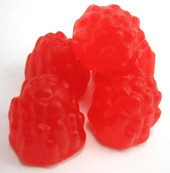 Chicken Pieces Gummy Red Raspberries Bulk Food Service 30 lbs/13.60 kgs 