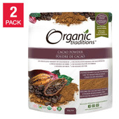 Organic Traditions Cacao Powder - 2-Pack | Premium Organic Chocolate Essence- Chicken Pieces