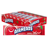 Airheads Individually Wrapped Full Size Bars - Cherry Flavor - 36 Bars × 15.6g - Tangy and Sweet Candy Bliss- Chicken Pieces