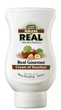 Real Cream 16.9 fl. oz Hazelnut Infused Indulgent Syrup-Chicken Pieces