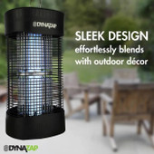 Dynatrap DynaTrap DynaZap Insect Trap & Bug Zapper | 1 Acre Coverage | Eliminate Flying Insects 