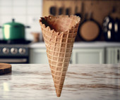 JOY Large Waffle Cone - 192/Case for Generous Ice Cream Delights